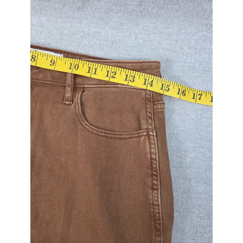 Hollister Curvy High Rise Mom Jean Brown 9R Vintage Stretch Tapered Leg Comfort - Picture 6 of 8